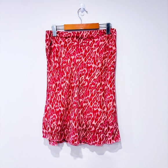 Beechers Brook Dresses & Skirts - BEECHERS BROOK Vintage pink leopard print skirt